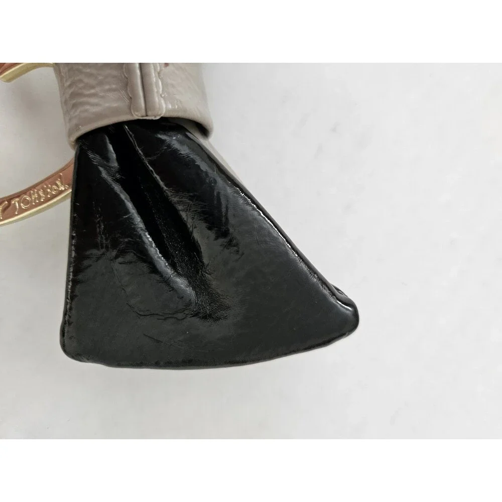 Betsey Johnson Heart & Bow Patent Leather Keychain